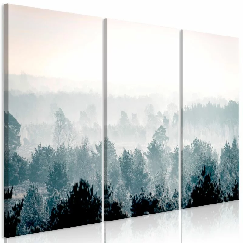 Obraz - Zimowy las (3-częściowy) - obrazek 1