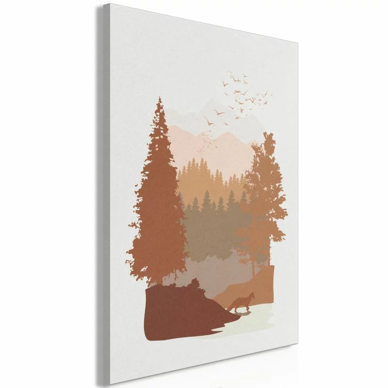 Obraz - Jesień w górach (1-częściowy) pionowy - obrazek 1