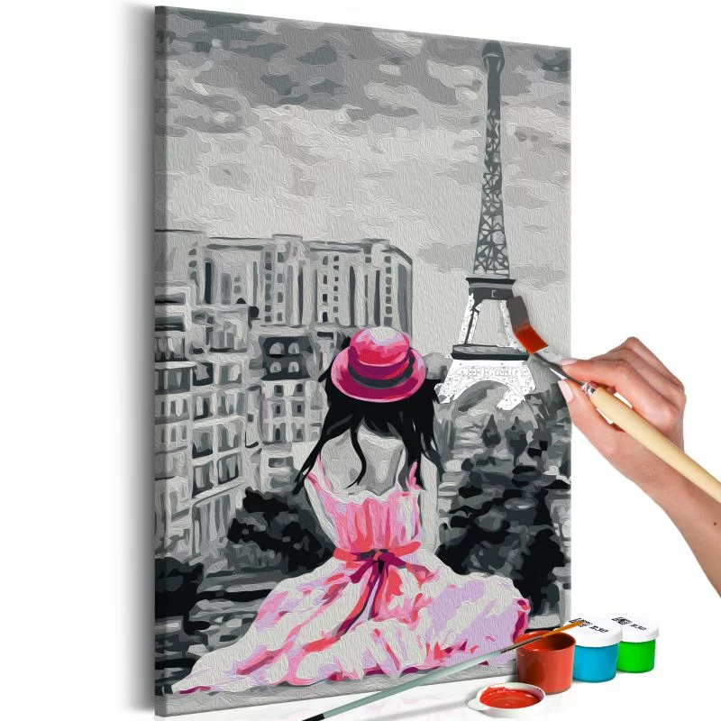Obraz do samodzielnego malowania - Paryż - widok na Wieżę Eiffla - obrazek 1
