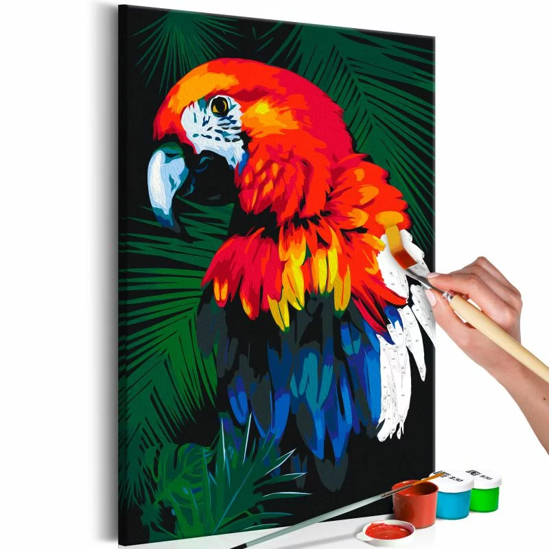 Obraz do samodzielnego malowania - Papuga - obrazek 1