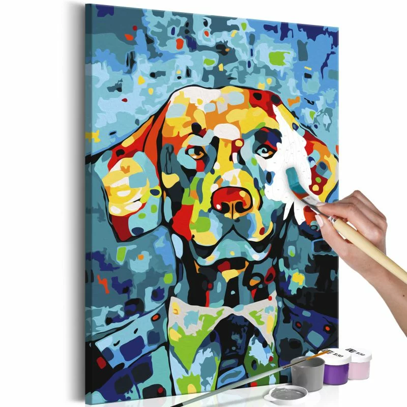 Obraz do samodzielnego malowania - Pies (portret) - obrazek 1