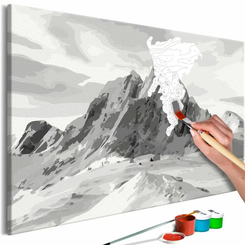 Obraz do samodzielnego malowania - Panorama Alp