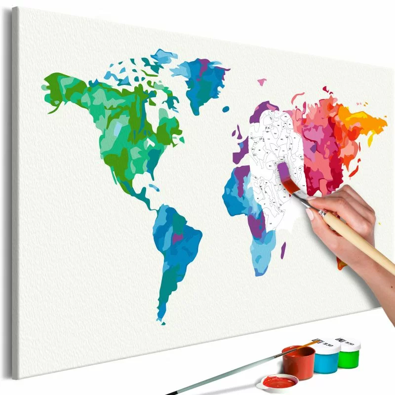 Obraz do samodzielnego malowania - Kolory Świata - obrazek 1