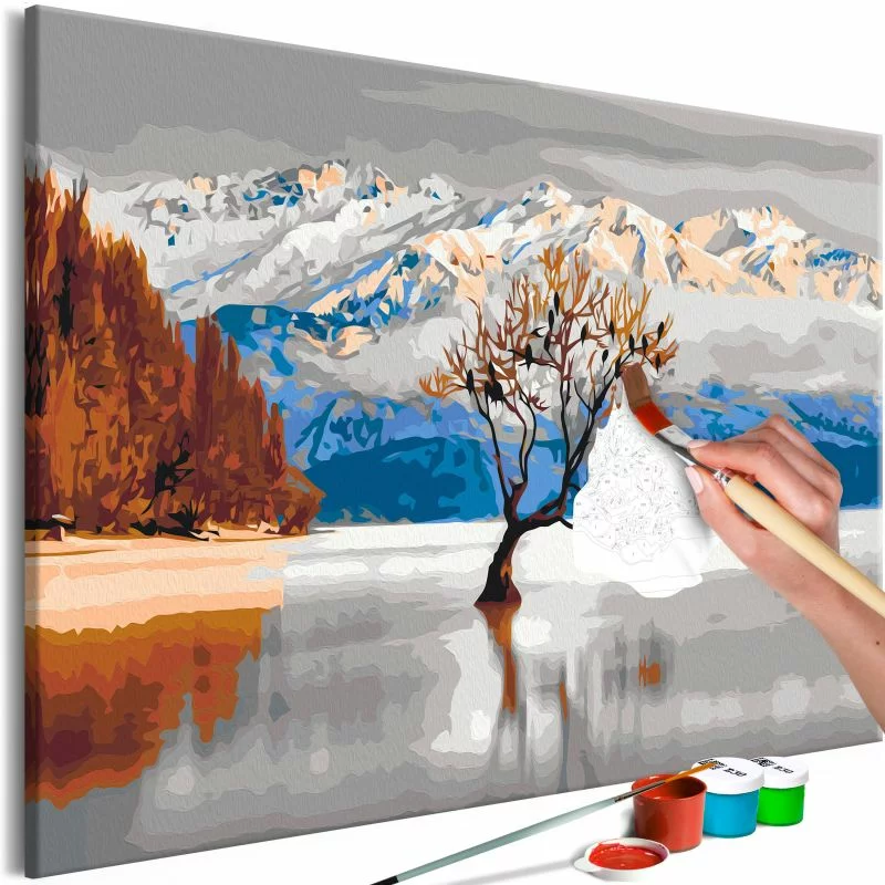 Obraz do samodzielnego malowania - Jezioro Wanaka