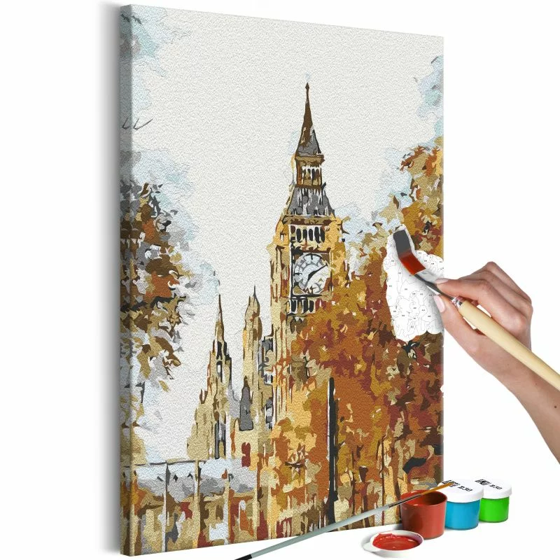Obraz do samodzielnego malowania - Jesień w Londynie - obrazek 1