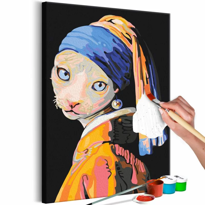 Obraz do samodzielnego malowania - Holenderski kot - obrazek 1
