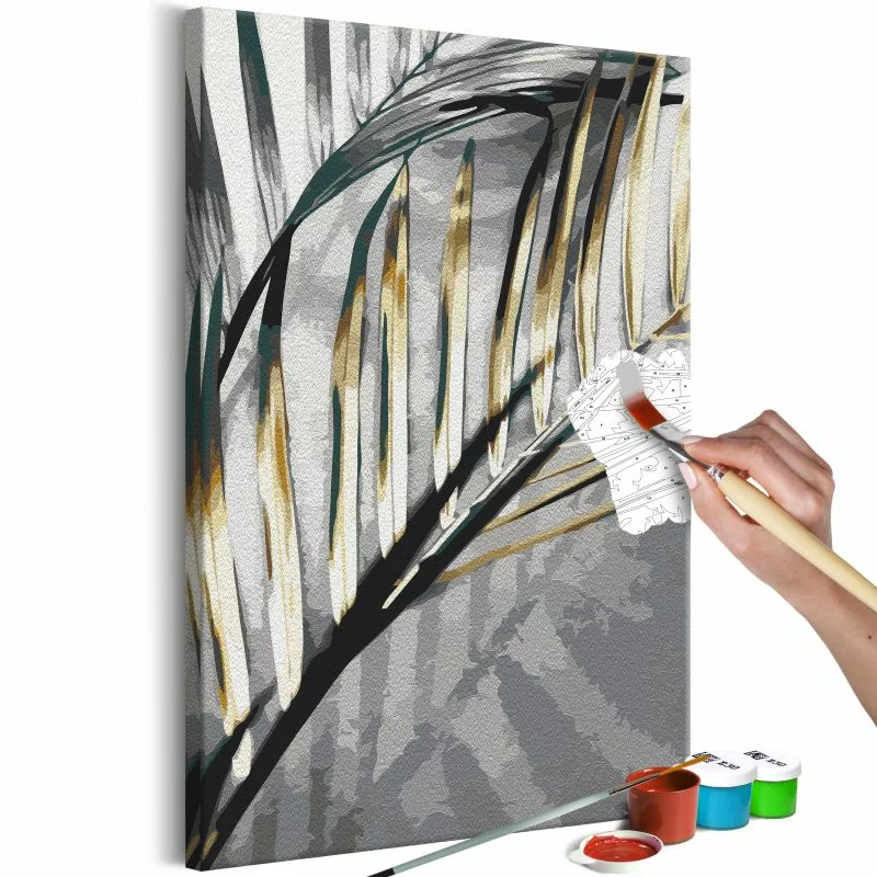 Obraz do samodzielnego malowania - Złota palma - obrazek 1