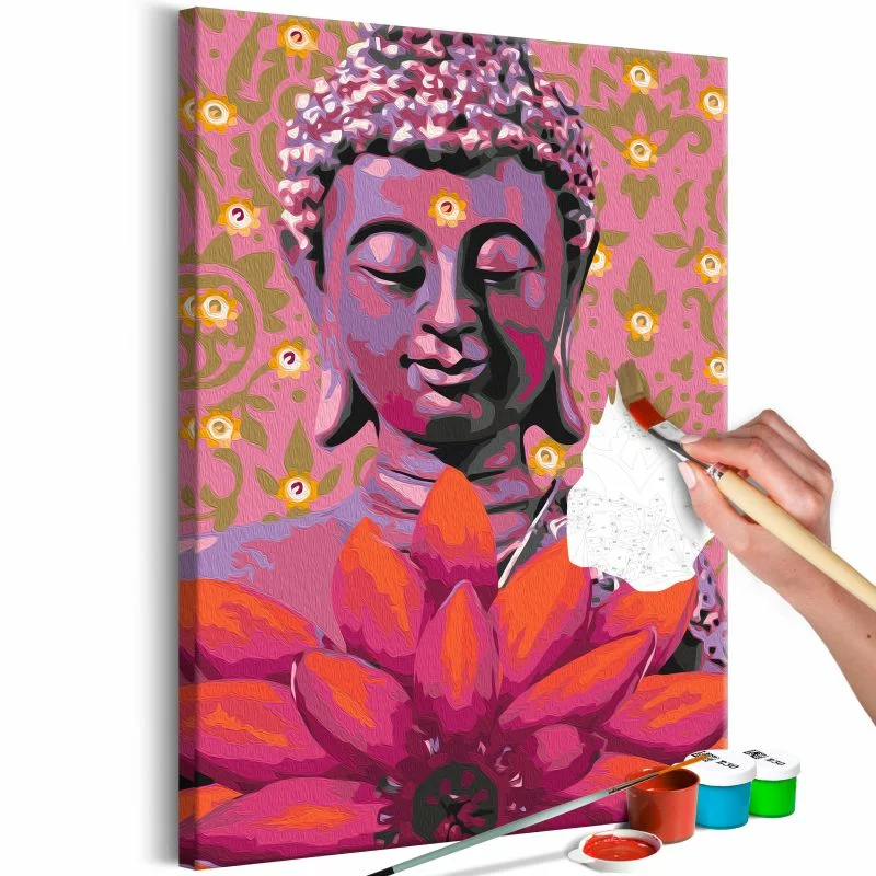 Obraz do samodzielnego malowania - Przyjazny Budda - obrazek 1