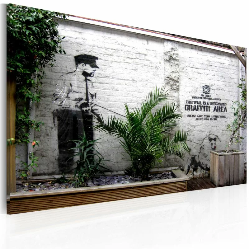 Obraz - Strefa graffiti (Banksy) - obrazek 1