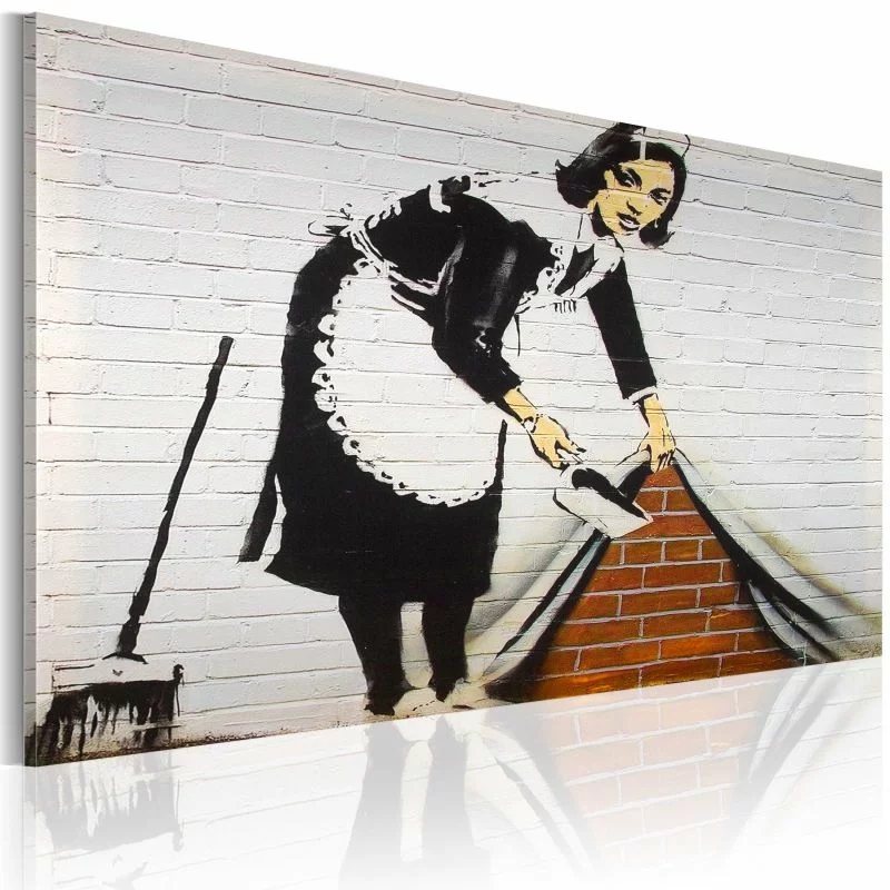 Obraz - Sprzątaczka (Banksy) - obrazek 1