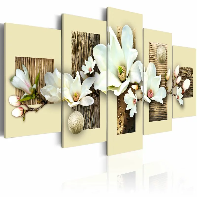 Obraz - Tekstura i magnolia - obrazek 1