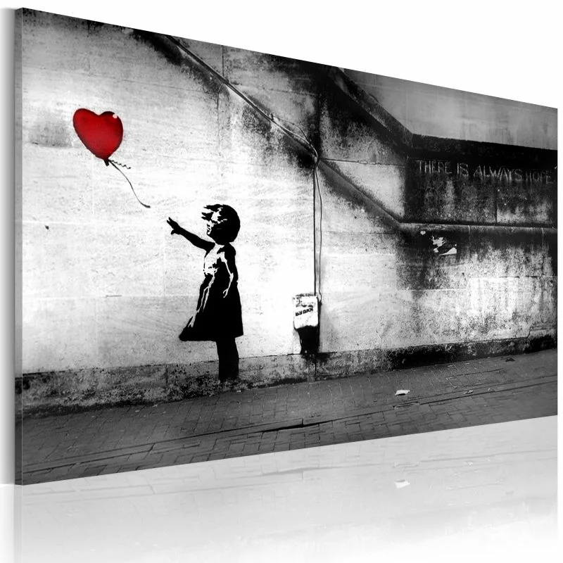 Obraz - Dziewczynka z balonikiem (Nadzieja, Banksy)