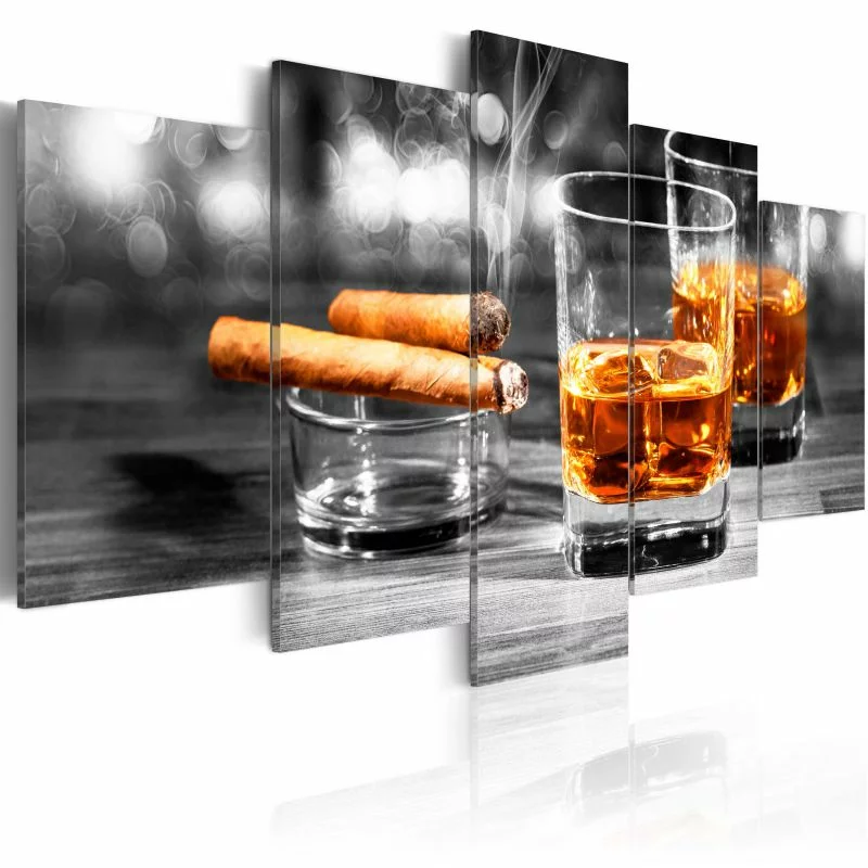 Obraz - Cygara i whisky - obrazek 1