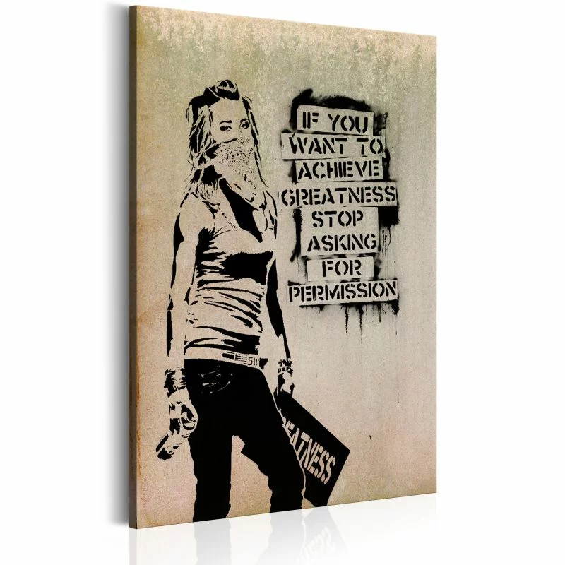 Obraz - Graffiti Slogan by Banksy - obrazek 1