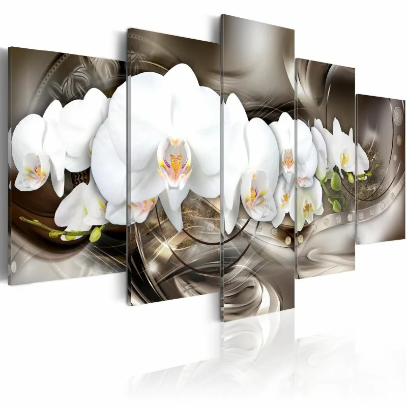 Obraz białe orchidee - obrazek 1