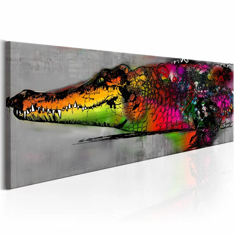 Obraz - Kolorowy aligator - obrazek 1