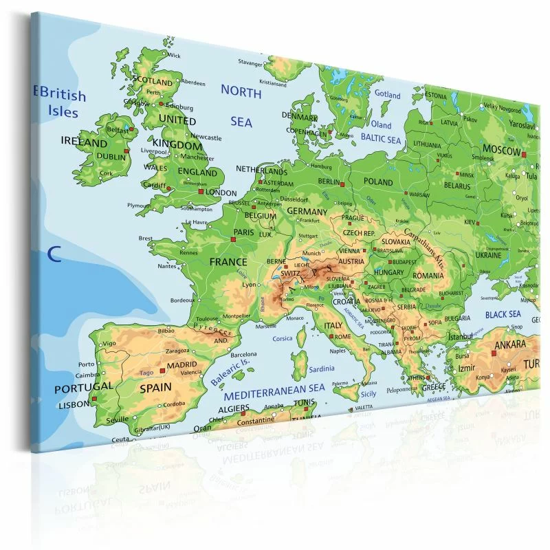 Obraz - Mapa Europy