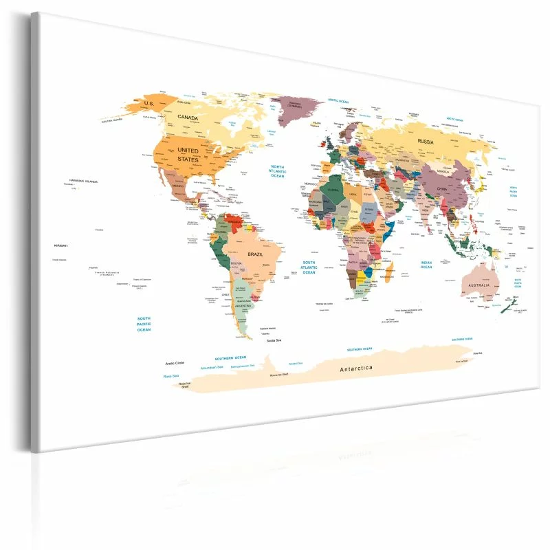 Obraz - Mapa świata: Podróże przez świat - obrazek 1