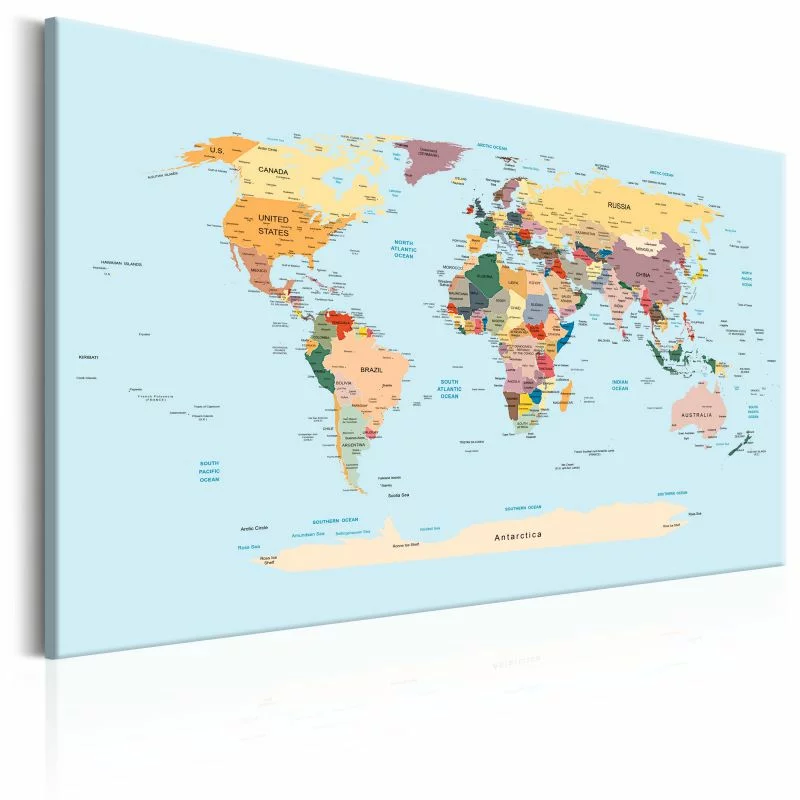 Obraz - Mapa świata: Podróżuj ze mną - obrazek 1
