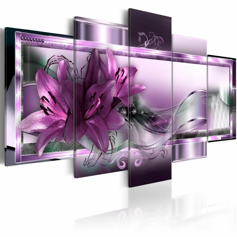 Obraz - Purpurowe lilie - obrazek 1