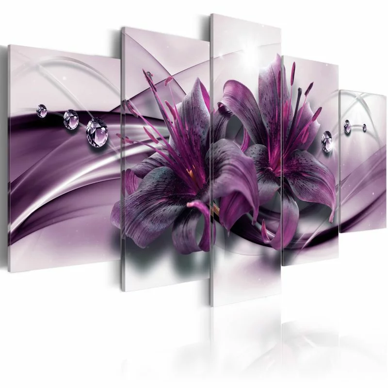 Obraz - Fioletowa lilia  - obrazek 1