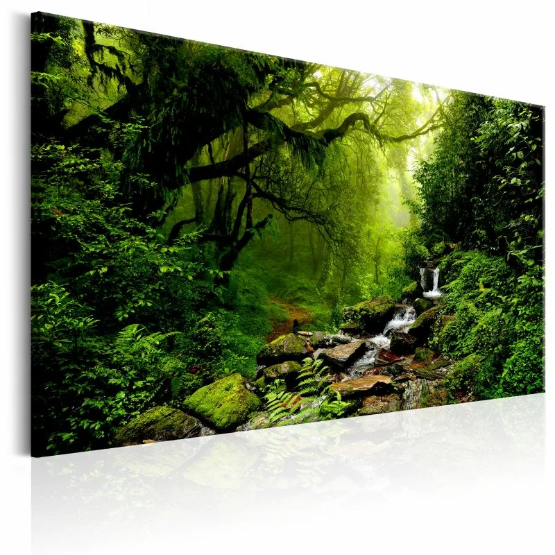 Obraz - Wodospad w lesie