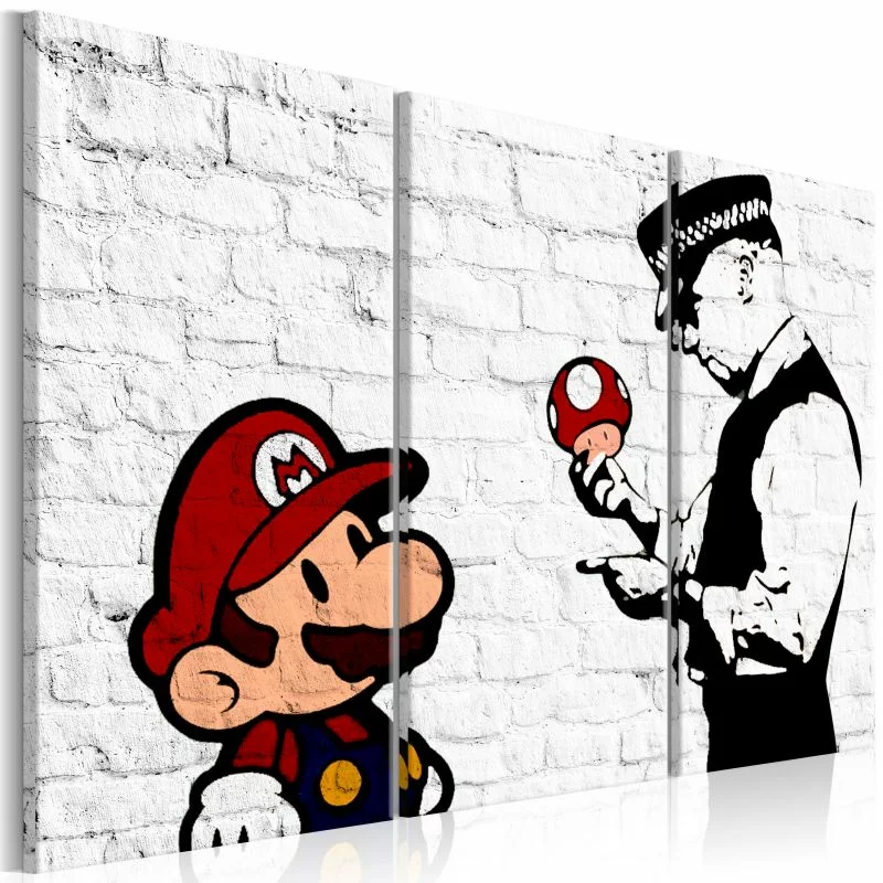 Obraz - Mario Bros (Banksy) - obrazek 1