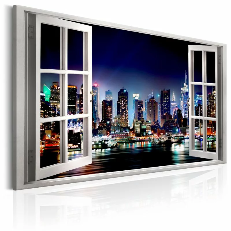 Obraz - Okno: widok na Nowy Jork - obrazek 1