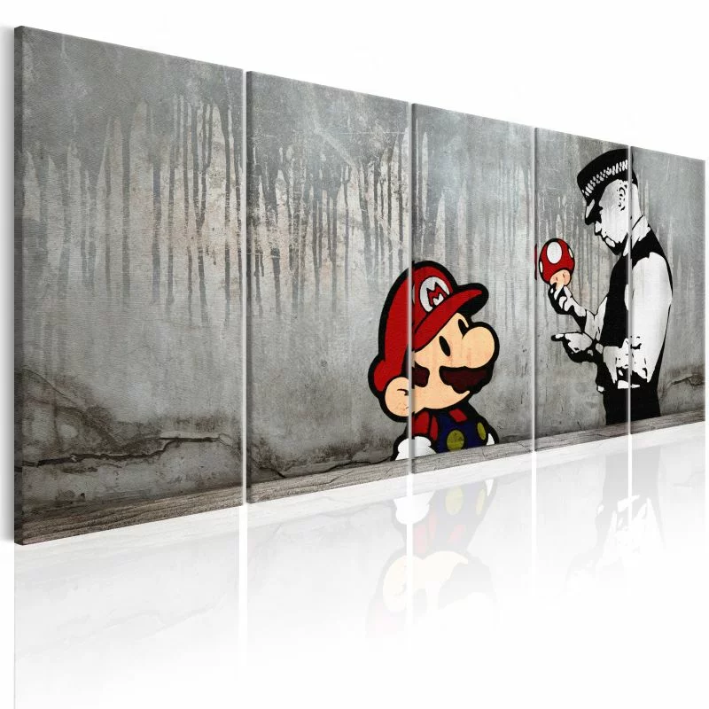Obraz - Mario Bros na betonie - obrazek 1