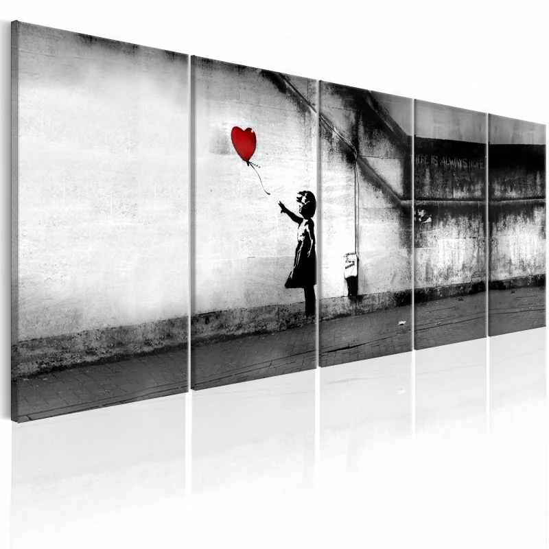 Obraz - Banksy: Uciekający balon - obrazek 1