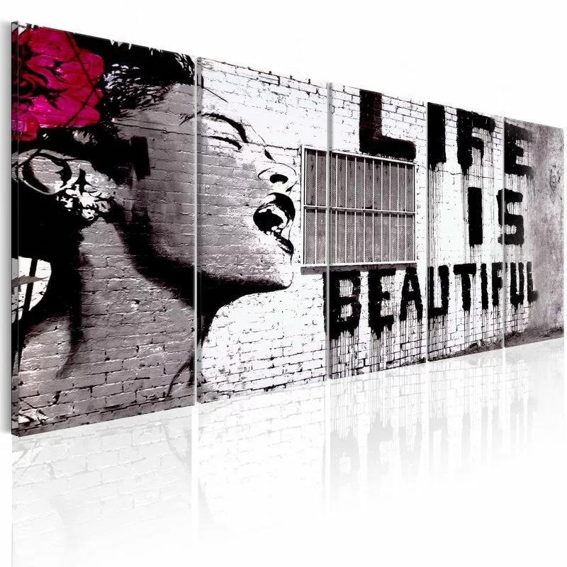 Obraz - Banksy: Życie jest piękne - obrazek 1