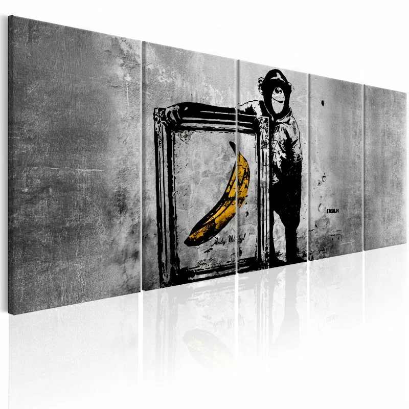 Obraz - Banksy: Małpa z ramą - obrazek 1