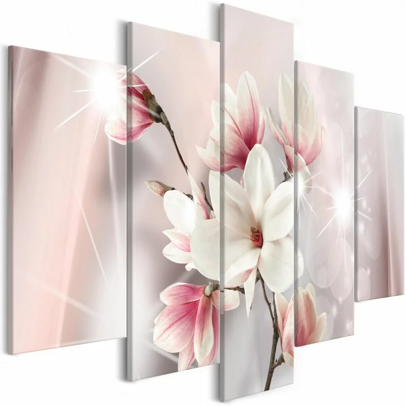 Obraz - Olśniewające magnolie (5-częściowy) szeroki - obrazek 1