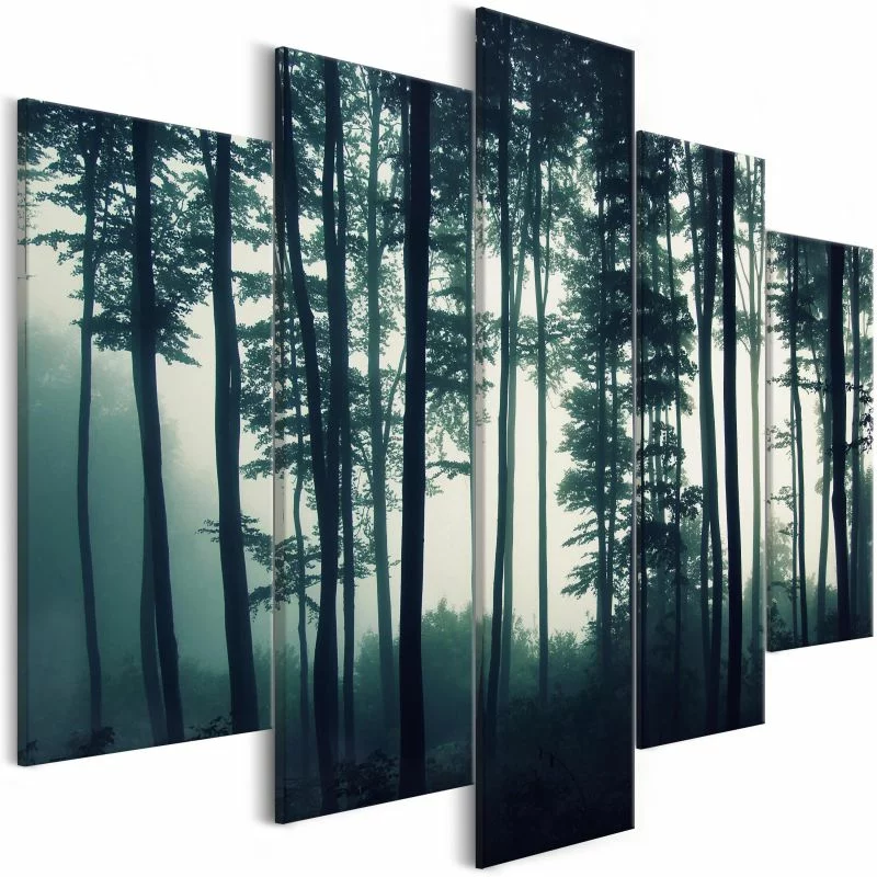 Obraz - Mroczny las (5-częściowy) szeroki - obrazek 1