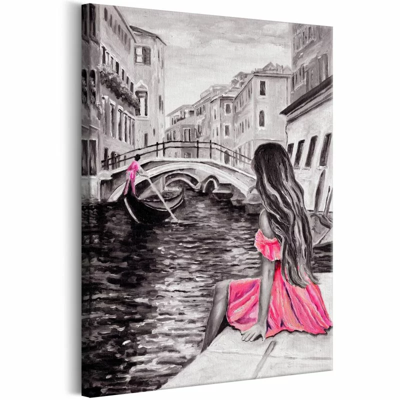 Obraz - Kobieta w Wenecji (1-częściowy) pionowy