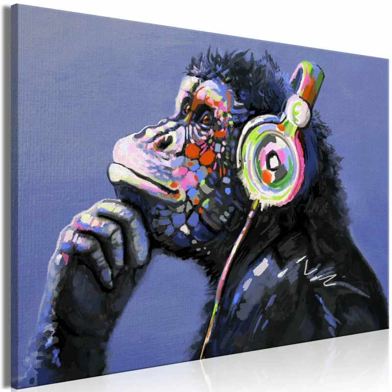 Obraz - Małpa muzykalna
