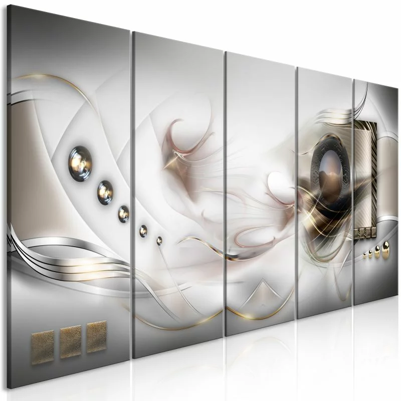 Obraz - Perłowa mgła (5-częściowy) wąski - obrazek 1