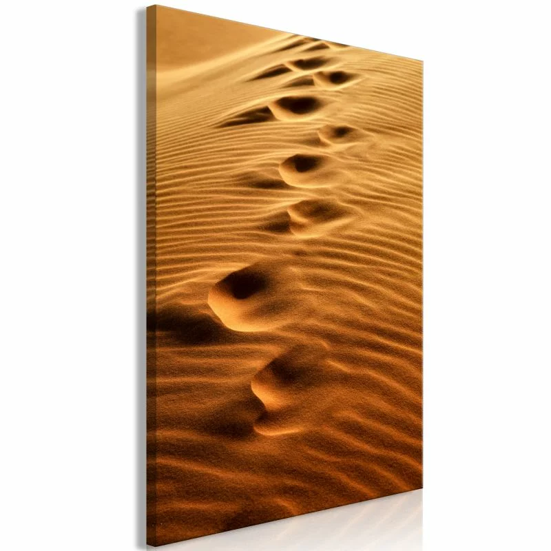 Obraz - Ślady na piasku (1-częściowy) pionowy