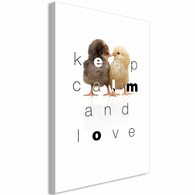 Obraz - Keep Calm and Love (1-częściowy) pionowy - obrazek 1
