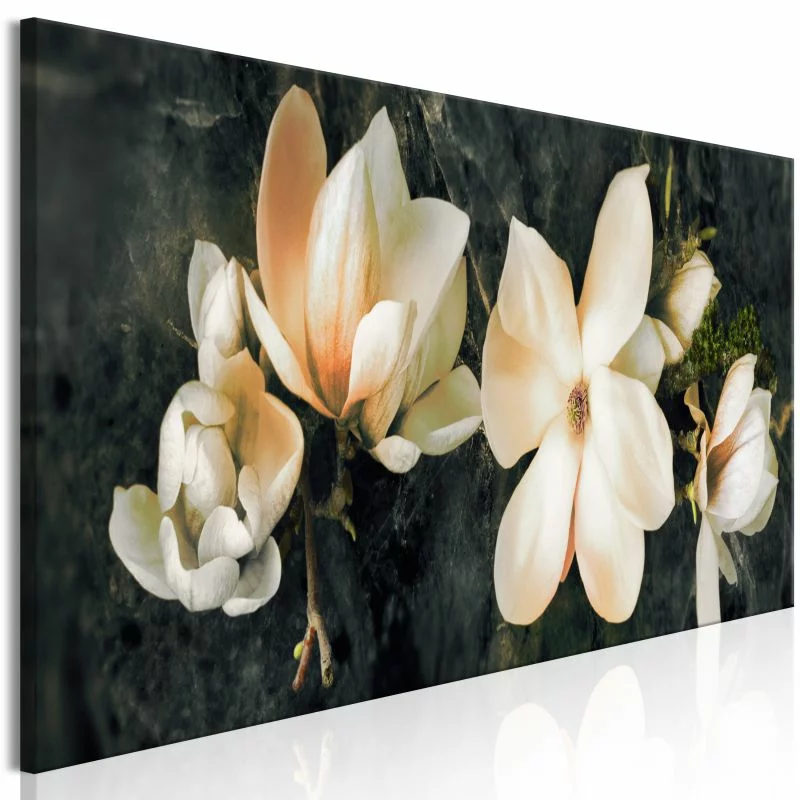 Obraz - Awangardowa magnolia (1-częściowy) wąski pomarańczowy - obrazek 1
