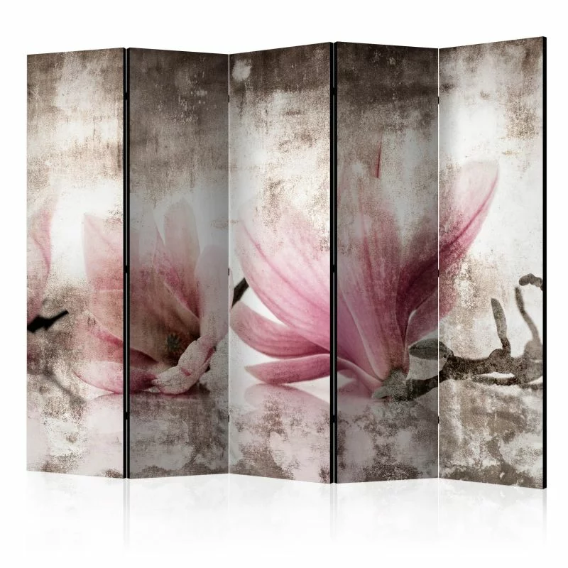 Parawan 5-częściowy - Zabytkowe magnolie II - obrazek 1