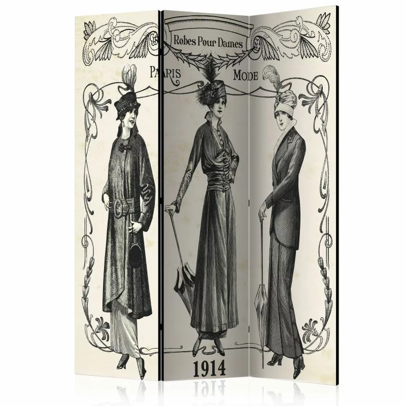 Parawan 3-częściowy - Dress 1914 [Parawan] - obrazek 1