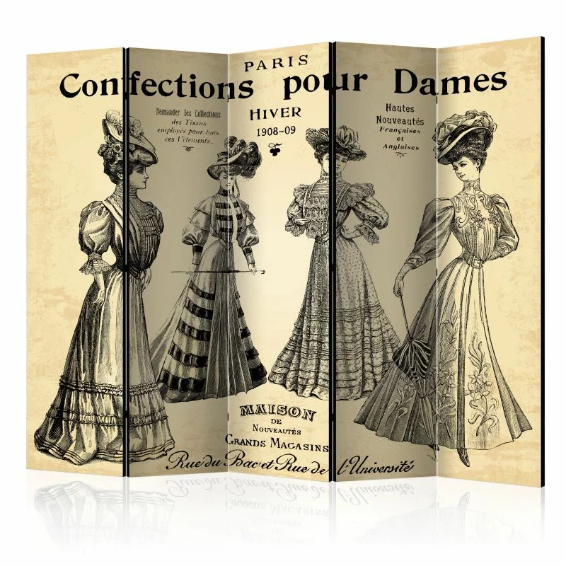 Parawan 5-częściowy - Confections pour Dames II [Parawan] - obrazek 1