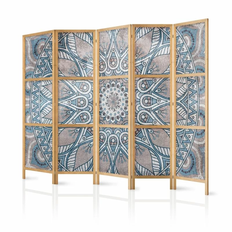 Parawan japoński - Szara mandala II - obrazek 1