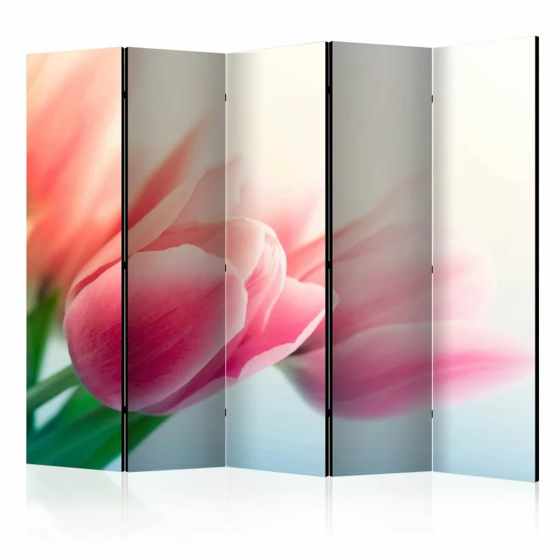 Parawan 5-częściowy - Wiosna i tulipany II
