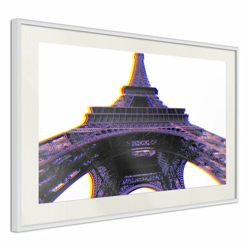 Plakat - Symbol Paryża (fioletowy)