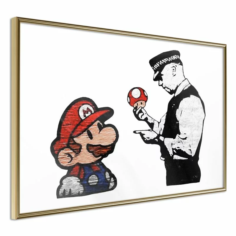 Plakat - Banksy: Mario and Copper - obrazek 1