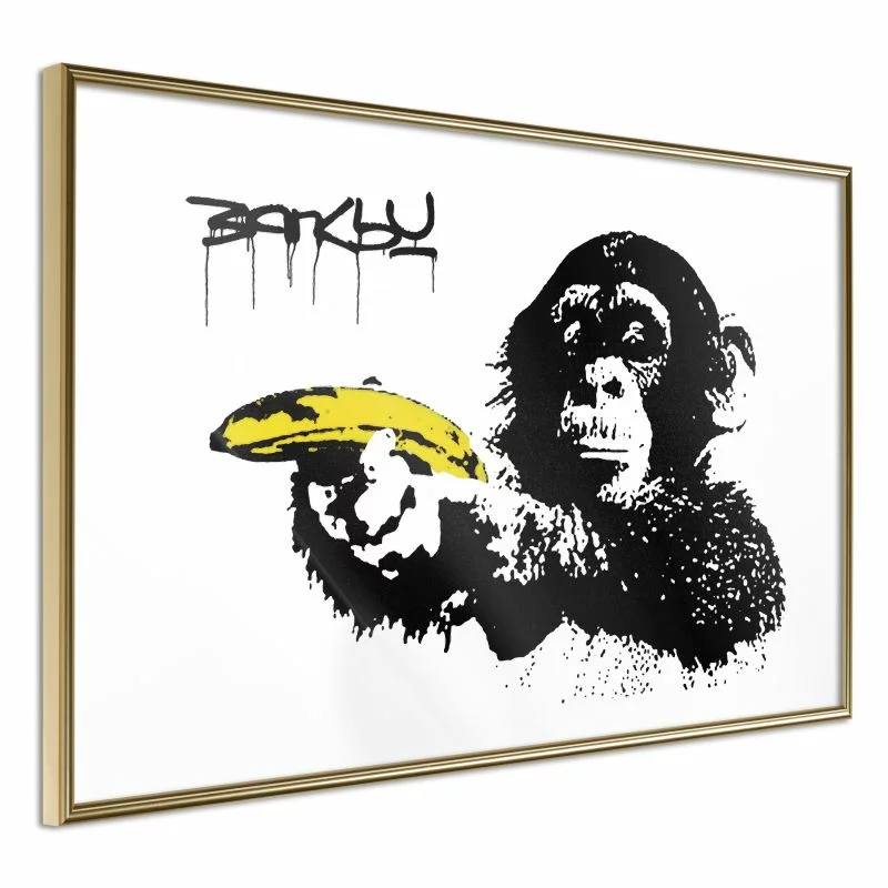 Plakat - Banksy: Banana Gun II - obrazek 1