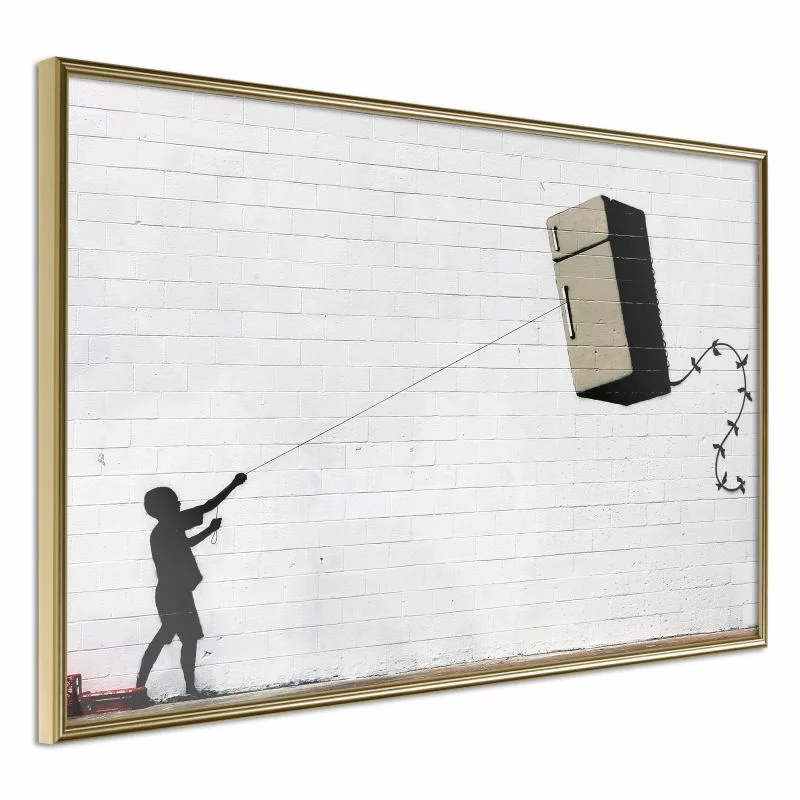 Plakat - Banksy: Fridge Kite - obrazek 1