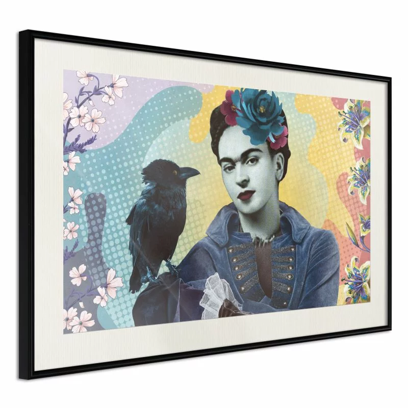 Plakat - Frida z krukiem